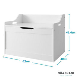 Nöa & Nani Noa & Nani Toy Box Storage Organiser In Classic White Lola - thumbnail 6