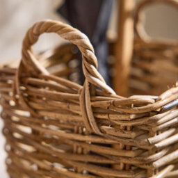 Dibor Traditional Natural Medium Rattan Umbrella Stand Basket H55 X W25Cm - thumbnail 4