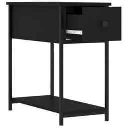 Berkfield Bedside Cabinet Black 30X60X60 Cm Engineered Wood - thumbnail 6