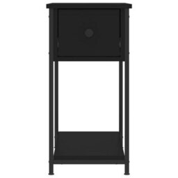 Berkfield Bedside Cabinet Black 30X60X60 Cm Engineered Wood - thumbnail 5