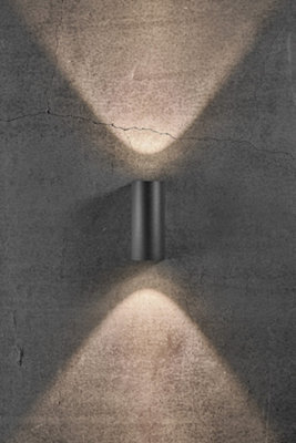 Nordlux Asbol Outdoor Aluminium Wall Light 20,000 Hrs Black,mains Led - image 1