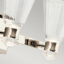Luminosa Lighting Luminosa Kichler Kayva Integrated Led Wall Lamp Polished Nickel, 3000K, Ip44 - thumbnail 3