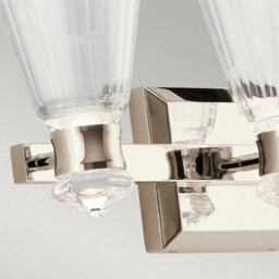 Luminosa Lighting Luminosa Kichler Kayva Integrated Led Wall Lamp Polished Nickel, 3000K, Ip44 - thumbnail 2