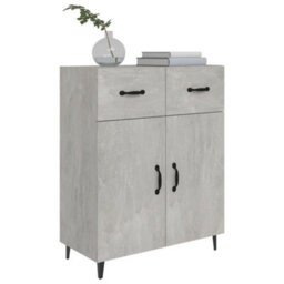 Berkfield Sideboard Concrete Grey 69.5X34X90 Cm Engineered Wood - thumbnail 4