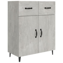 Berkfield Sideboard Concrete Grey 69.5X34X90 Cm Engineered Wood - thumbnail 2