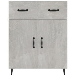 Berkfield Sideboard Concrete Grey 69.5X34X90 Cm Engineered Wood - thumbnail 5