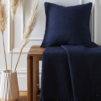 Drift Hayden Filled 100% Recycled Sustainable Cotton Basket Weave Cushion - image 1