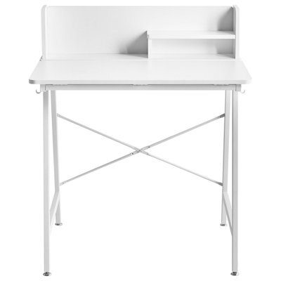 Wyld And Coco Drawing Desk White, Tilting Top Particle Board, Iron Legs, W80 X D62 X H94Cm - image 1