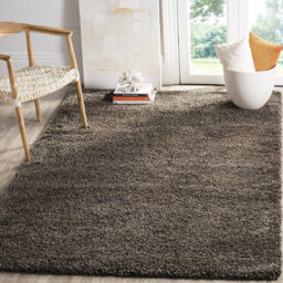 "Bravich Taupe Thick Shaggy Rug - California - 200X290Cm (6'8""x9'7"")" - thumbnail 1