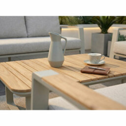 Xample Norfolk Thornbury 4 Piece Garden Seating Set - 3 Seater Sofa, 2 Armchairs & Coffee Table, Aluminium Frame, Olefin Cushions - thumbnail 6