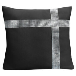 Velosso Stunning Design Embellished Cushion, Zip Closure, Machine Washable - Luxurious Style Accent For Modern Home Decor - Green - thumbnail 2
