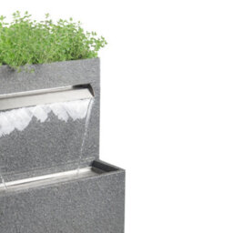 Primrose Cascata Delle Granite Touch Waterfall Planter Water Feature Fountain With Lights H89Cm - thumbnail 5