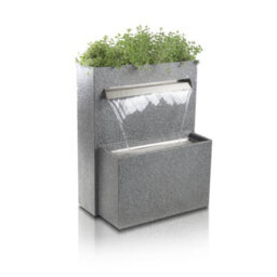 Primrose Cascata Delle Granite Touch Waterfall Planter Water Feature Fountain With Lights H89Cm - thumbnail 1