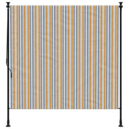 Walplus Outdoor Roller Blind Yellow And White 200X270 Cm Fabric&steel - thumbnail 3