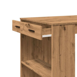 Berkfield Bar Table Artisian Oak 102X70X103.5 Cm Engineered Wood - thumbnail 8