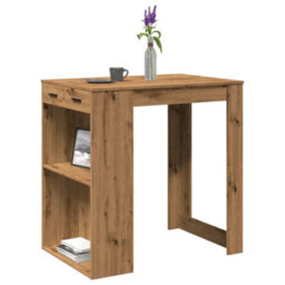 Berkfield Bar Table Artisian Oak 102X70X103.5 Cm Engineered Wood