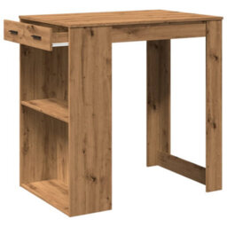 Berkfield Bar Table Artisian Oak 102X70X103.5 Cm Engineered Wood - thumbnail 4