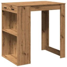 Berkfield Bar Table Artisian Oak 102X70X103.5 Cm Engineered Wood - thumbnail 2