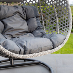 Oakley Swing Egg Pod Chair - Dark Grey - thumbnail 5