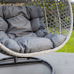 Oakley Swing Egg Pod Chair - Dark Grey - thumbnail 4