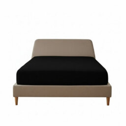 Flannelette Fitted Sheet Extra Deep 40Cm Skirt Soft Brushed Cotton Black - thumbnail 2