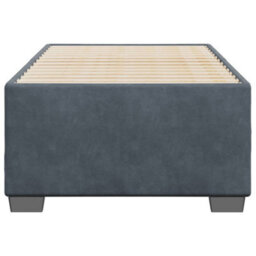 Berkfield Bed Frame Without Mattress Dark Grey 90X190 Cm Single Velvet - thumbnail 4