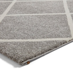 Grey Cream Modern Geometric Easy To Clean Rug For Dining Room-160Cm X 220Cm - thumbnail 6