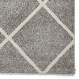 Grey Cream Modern Geometric Easy To Clean Rug For Dining Room-160Cm X 220Cm - thumbnail 5