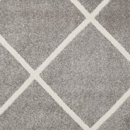 Grey Cream Modern Geometric Easy To Clean Rug For Dining Room-160Cm X 220Cm - thumbnail 3