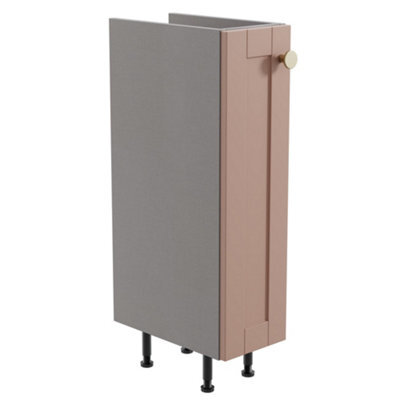 Ashford Matt Dusty Pink Shaker Freestanding Bathroom & Wet Room Base Unit (W)195mm (H)820mm - image 1