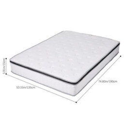 Living And Home Double Mattress Foam Pocket Spring Hybrid Mattress W 1350 X D 1900 mm - thumbnail 6