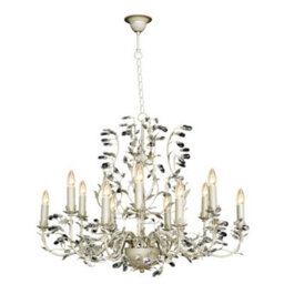 Luminosa Lighting Luminosa Michelan 12 Light Multi Arm Chandeliers Cream