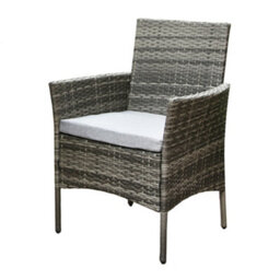 Valencia Rattan 4 Seater Bistro Dining Garden Set - Grey - thumbnail 7