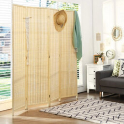 4 Panel Room Divider Portable Folding - thumbnail 3