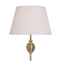 Pagazzi Lighting Pagazzi Giona Antique Brass And White Shade Floor Lamp - thumbnail 4