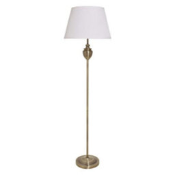 Pagazzi Lighting Pagazzi Giona Antique Brass And White Shade Floor Lamp - thumbnail 3