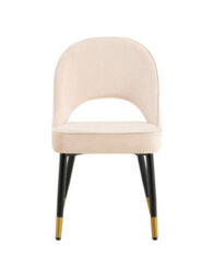 Hygrad Built to Survive Set Of 2 Dining Chairs Velvet Padded Seat Metal Legs Kitchen Chair Home Office Set - thumbnail 4