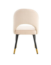 Hygrad Built to Survive Set Of 2 Dining Chairs Velvet Padded Seat Metal Legs Kitchen Chair Home Office Set - thumbnail 3