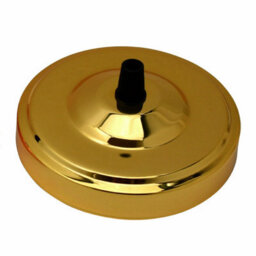 Single Outlet Ceiling Rose Light Fitting 108mm Metal Round Cover Plate With Accessories For Pendant Lights And Wall Lamp - thumbnail 1