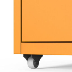 Flexispot Five Drawers Movable Under-Desk File Cabinet Orange - thumbnail 7