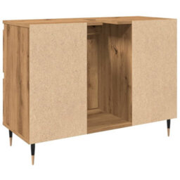 Berkfield Bathroom Cabinet Artisan Oak 80X33X60 Cm Engineered Wood - thumbnail 6