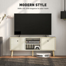 Wyld Haus Lepa Yoha 110Cm Natural Wood Tv Storage Cabinet With Removable Fabric Drawers, Fits Up To 50 Inch Tvs - thumbnail 4