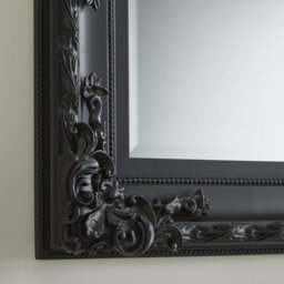 The Online Mirror Shop Wall Mirror Carved Louis Decorative Rectangular Shape With Black Ornate Frame- H110Cm X W 80Cm X D 6.5Cm For Hanging In Bedroom - thumbnail 3