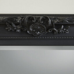 The Online Mirror Shop Wall Mirror Carved Louis Decorative Rectangular Shape With Black Ornate Frame- H110Cm X W 80Cm X D 6.5Cm For Hanging In Bedroom - thumbnail 4
