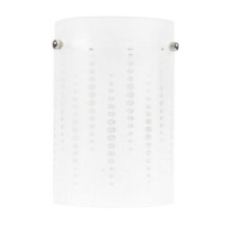 Valuelights Elsie Frosted Glass Spotted Ceiling Small Cylinder Lamp Shade (D)10Cm - thumbnail 2