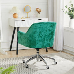 Living And Home Office Desk Chair Ice Velvet Swivel Executive Office Chair Computer Armchair For Home Or Office,light Green - thumbnail 2