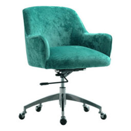 Living And Home Office Desk Chair Ice Velvet Swivel Executive Office Chair Computer Armchair For Home Or Office,light Green - thumbnail 5