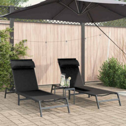 Berkfield Recliner Chair Black Steel - thumbnail 4