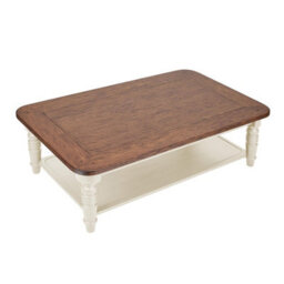 Statement Furniture Queensbury Coffee Table With Oak Top In Cotswold Cream - thumbnail 3