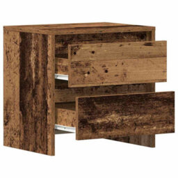 Berkfield Bedside Cabinet 2 Pcs Old Wood 45X34X44,5 Cm Engineered Wood - thumbnail 5